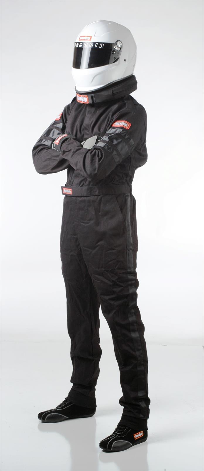 Racequip 110003 110 Series SFI-1 Suits - Medium - Black