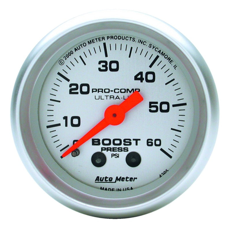 2-1/16" BOOST, 0-60 PSI, ULTRA-LITE