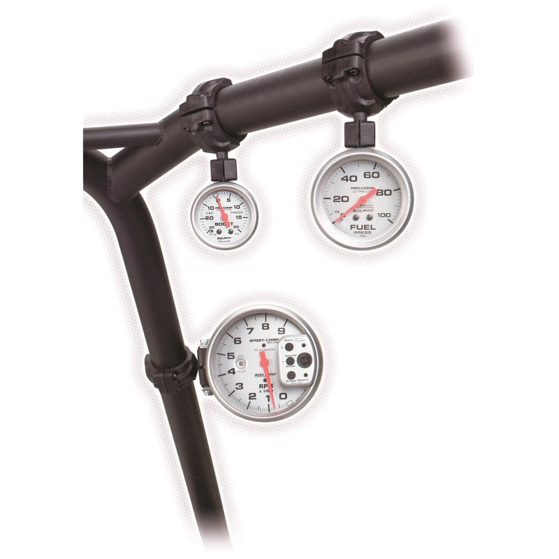 ROLL POD FOR 1.5" ROLL CAGE, FITS 5" PEDESTAL TACH, BLACK