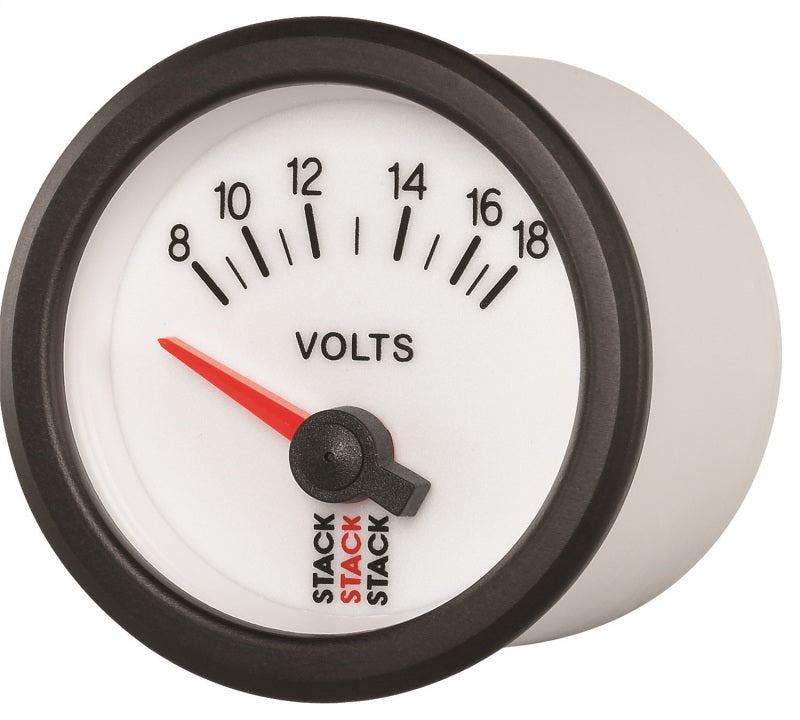 BATTERY VOLTAGE, ELECTRIC, 52MM, WHT, 8-18V