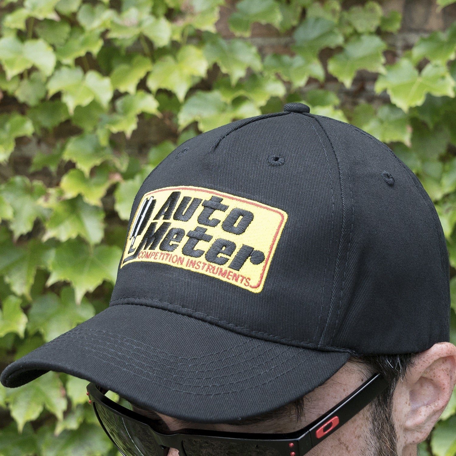 HAT, SNAP FIT ADJUSTABLE, BLACK, EMBROIDERED, 'COMPETITION'