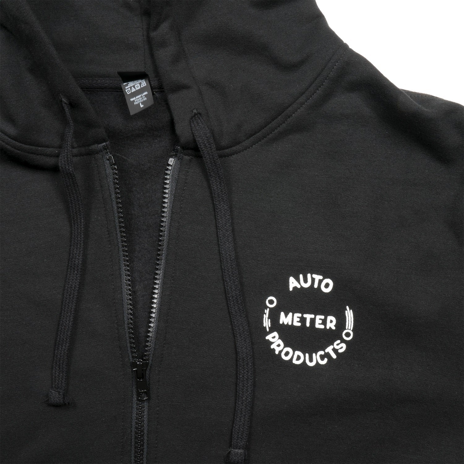 ZIP HOODIE, ADULT XLARGE, BLACK, 'VINTAGE'