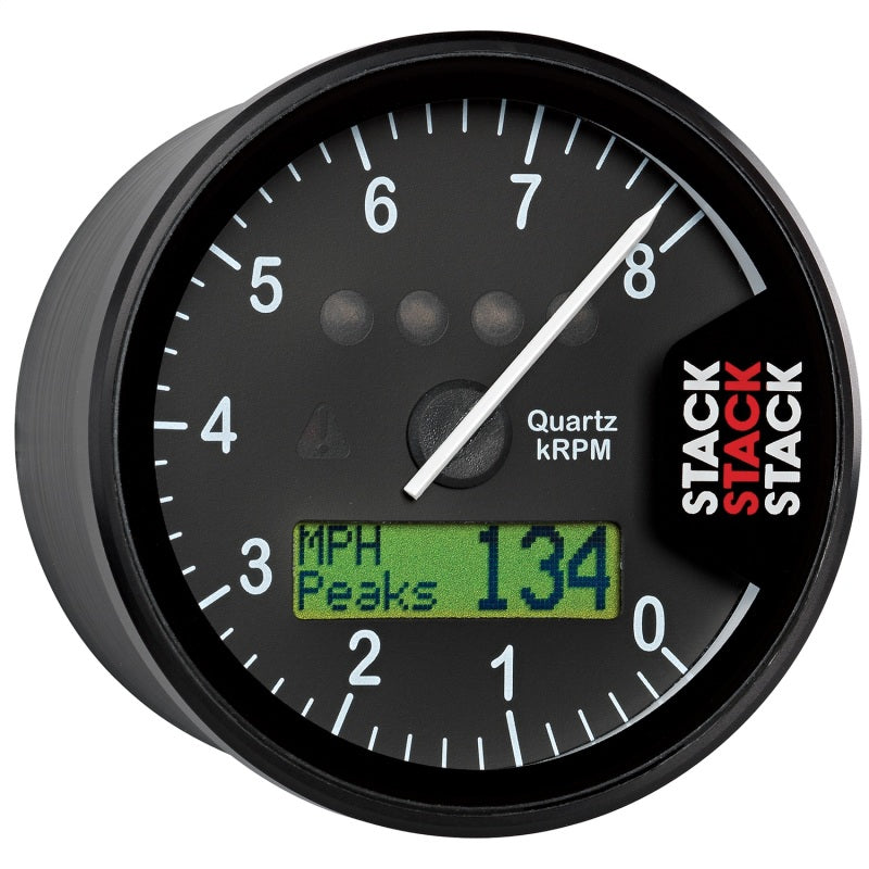DISPLAY TACHOMETER, BLACK, 0-8K RPM