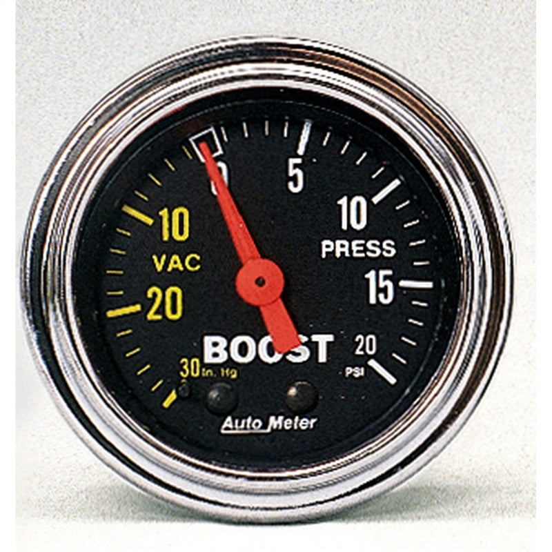 2-1/16" BOOST/VACUUM, 30 IN HG/20 PSI, TRADITIONAL CHROME