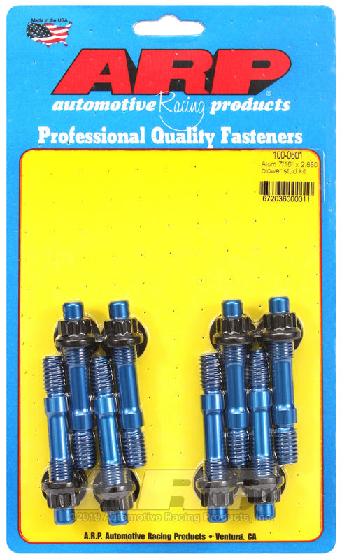 ARP 100-0601 Blower Stud Kit, Break-Away 7/16" Dia. - 2.88" Length