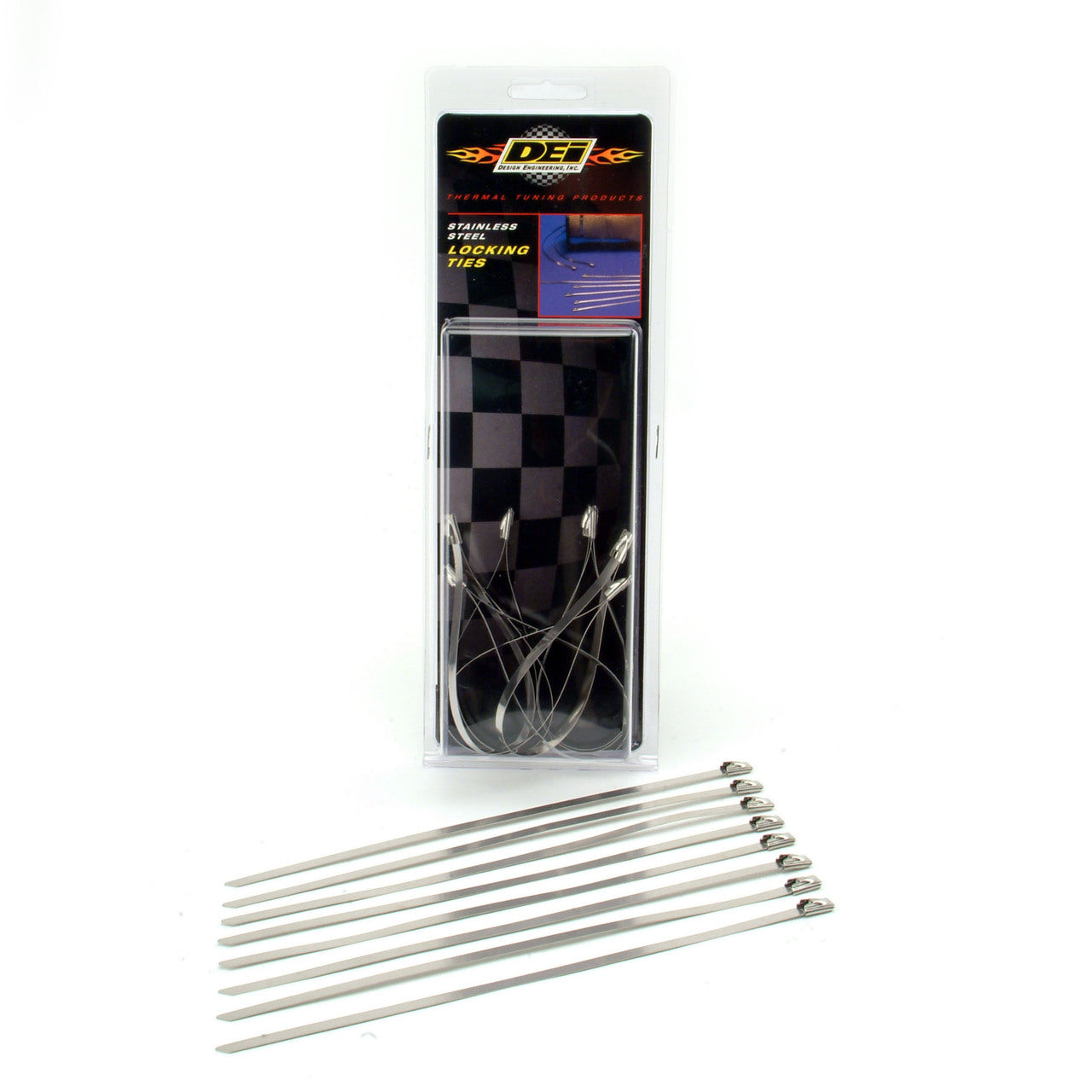 Design Engineering 10201 Stainless Steel Locking Ties - 8" (9 Pack)