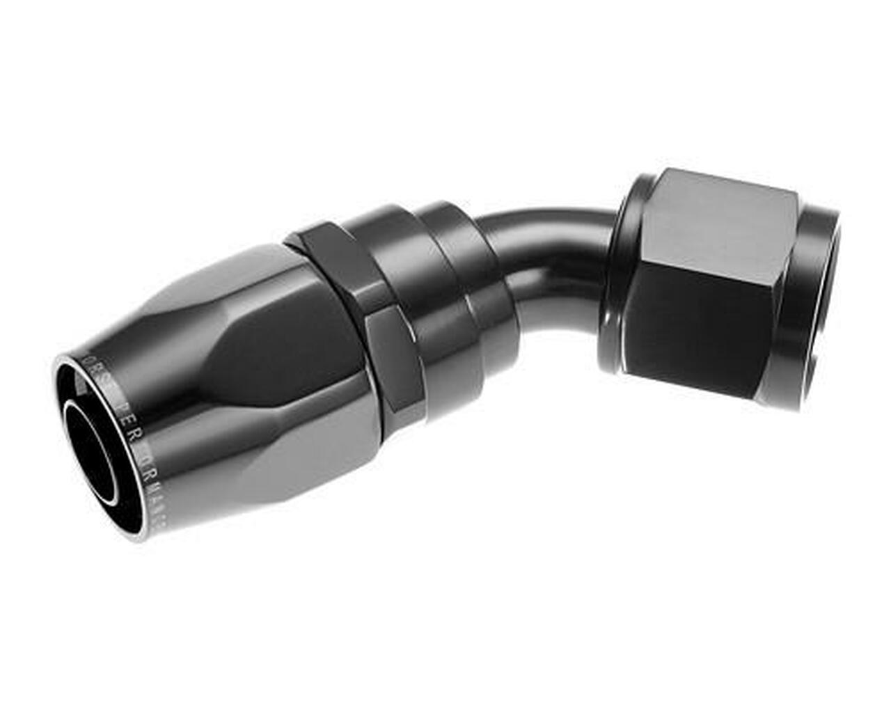 Redhorse Performance 1045-16-2 -16 45 degree female aluminum hose end - black