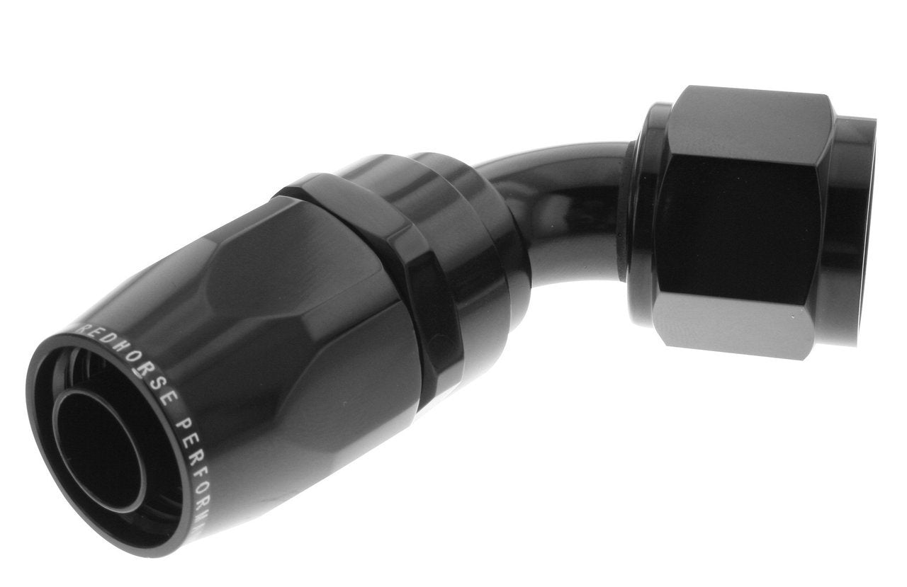 Redhorse Performance 1060-06-2 -06 60 degree female aluminum hose end - black