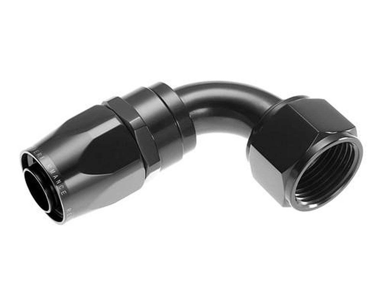 Redhorse Performance 1090-10-2 -10 90 degree female aluminum hose end - black