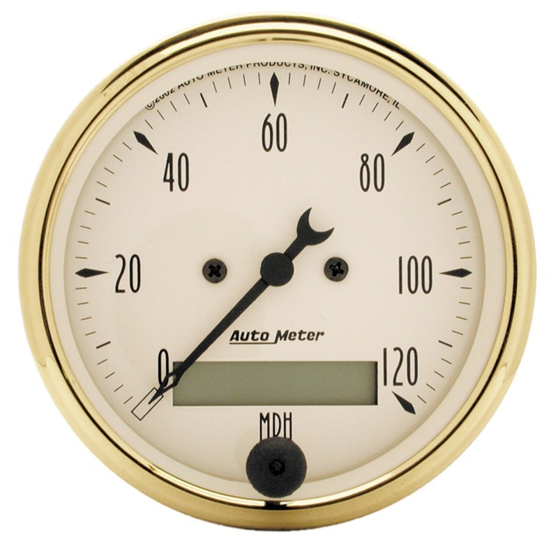 3-1/8" SPEEDOMETER, 0-120 MPH, GOLDEN OLDIES