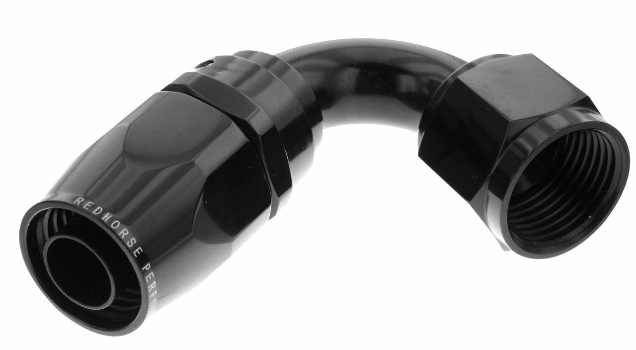 Redhorse Performance 1120-08-2 -08 120 degree female aluminum hose end - black