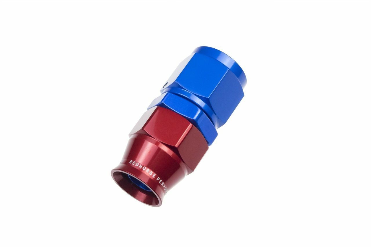Redhorse Performance 1200-06-1 -06 AN Straight PTFE reusable Hose End - Blue