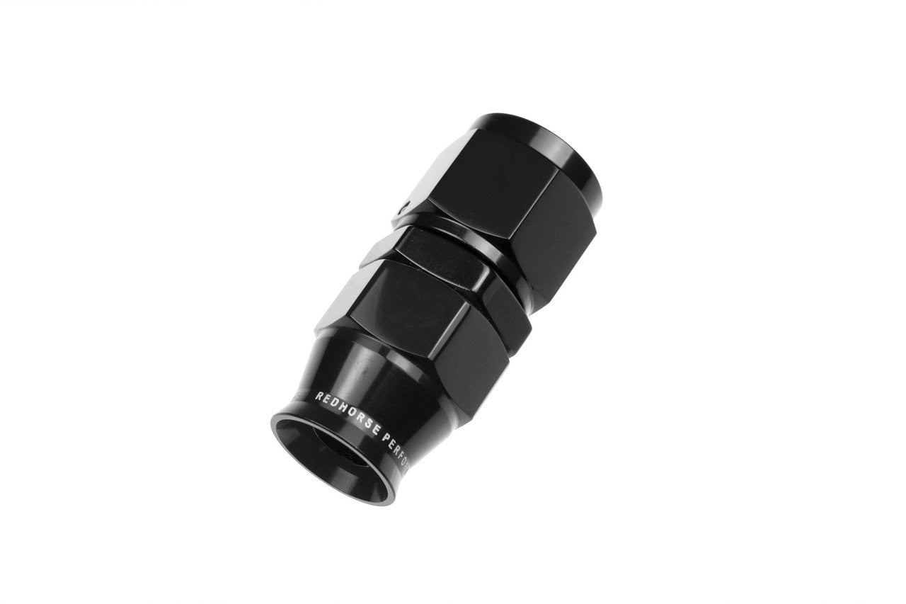 Redhorse Performance 1200-06-2 -06 AN Straight PTFE reusable Hose End - Black