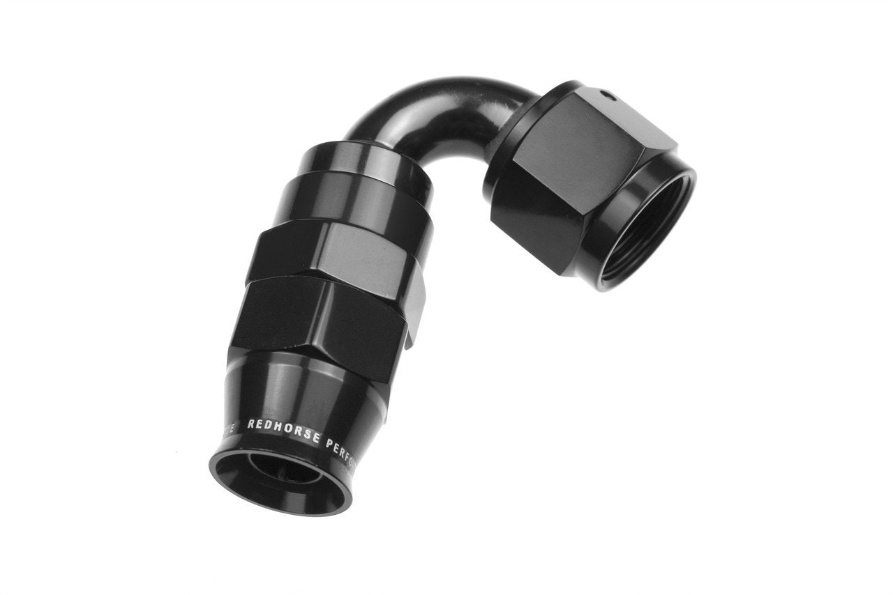 Redhorse Performance 1220-10-2 -10 AN 120 Degree PTFE reusable Hose End - Black