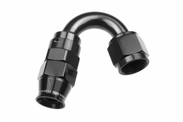 Redhorse Performance 1250-06-2 -06 AN 150 Degree PTFE reusable Hose End - Black