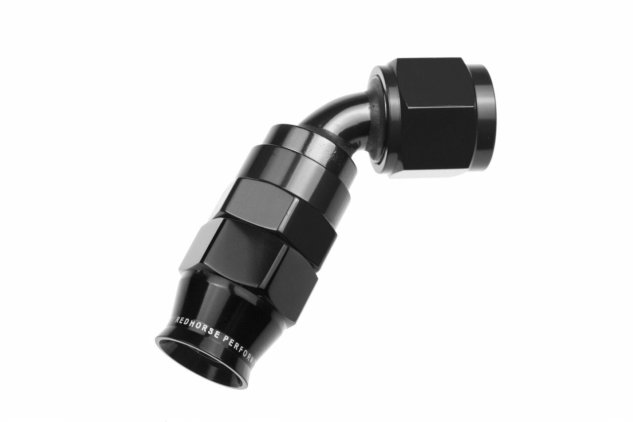 Redhorse Performance 1260-10-2 -10 AN 60 Degree PTFE reusable Hose End - Black