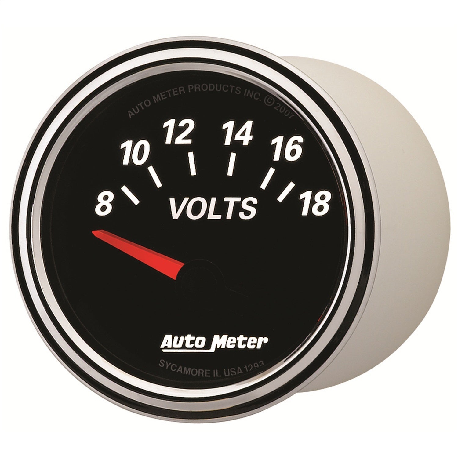 2-1/16" VOLTMETER, 8-18V, DESIGNER BLACK II