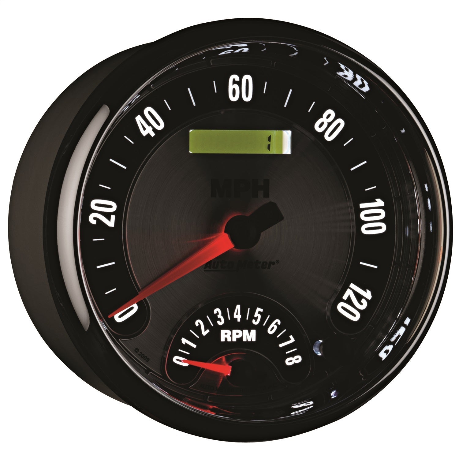 5" TACHOMETER/SPEEDOMETER COMBO, 8K RPM/120 MPH, AMERICAN MUSCLE