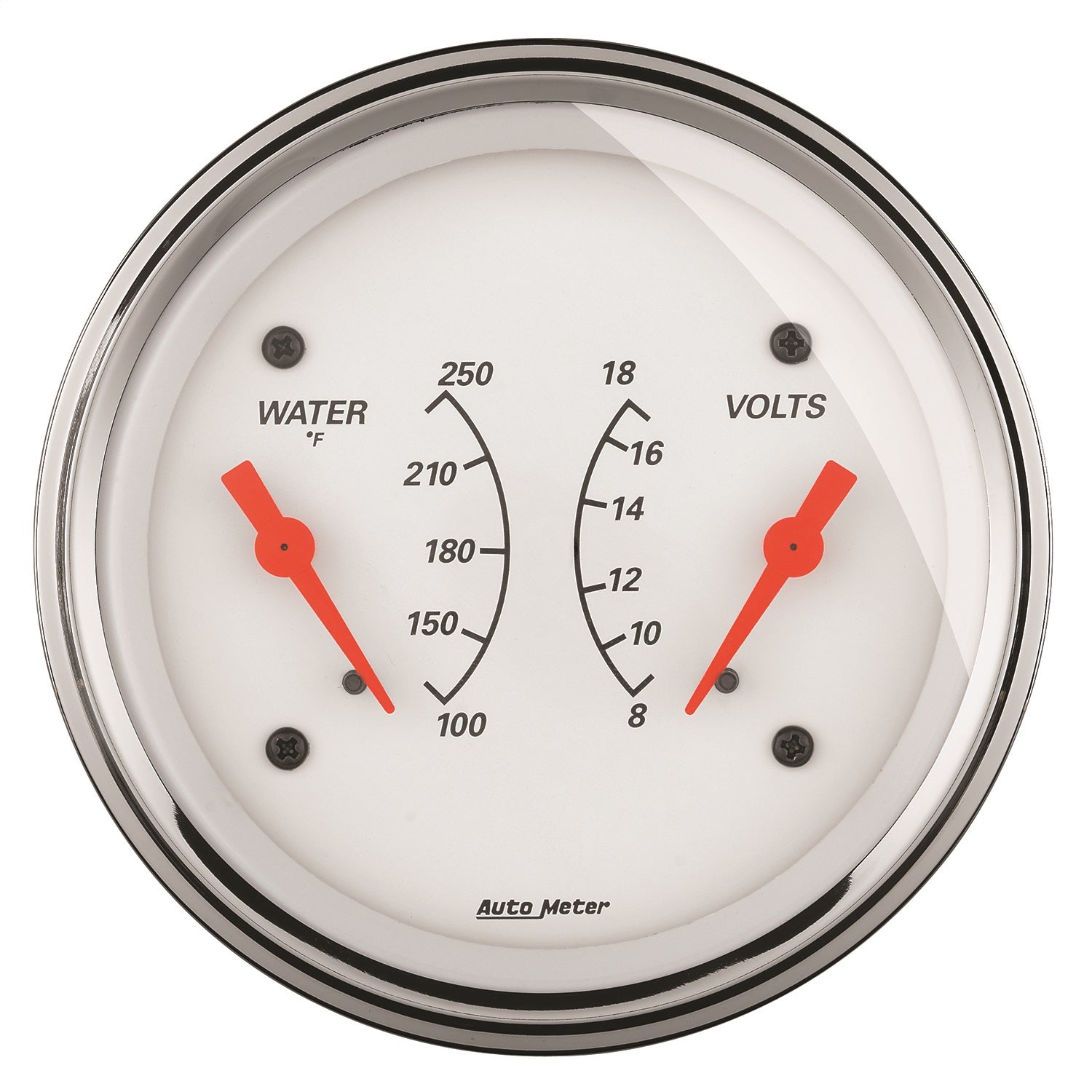 3-3/8" DUAL GAUGE, 100-250 °F/8-18V, ARCTIC WHITE
