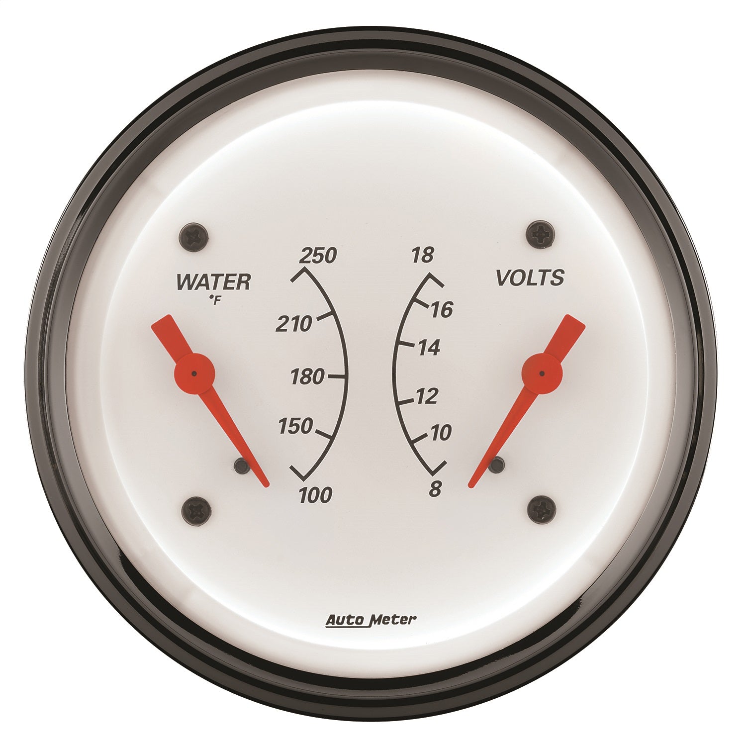 3-3/8" DUAL GAUGE, 100-250 °F/8-18V, ARCTIC WHITE