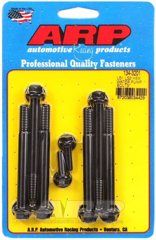 ARP 134-3201 LS1 LS2 Hex Water Pump Bolts w/Thermostat Housing Bolts Kit