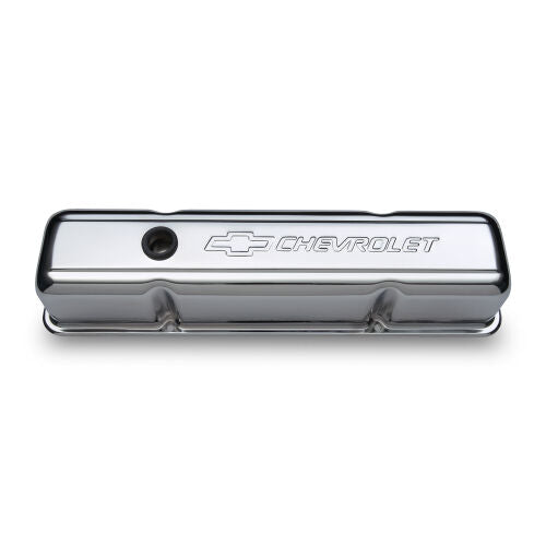Proform 141-101 Stamped Steel Chevy Valve Covers w/o Baffles - Chrome