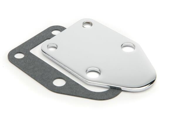 Mr. Gasket 1515 Fuel Pump Block Off Plate Carbureted SB Chevy 265-400