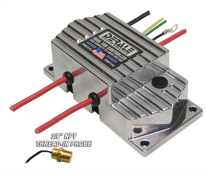 Derale 16789 High Amperage Adjustable Dual Electric Fan Controller, 3/8