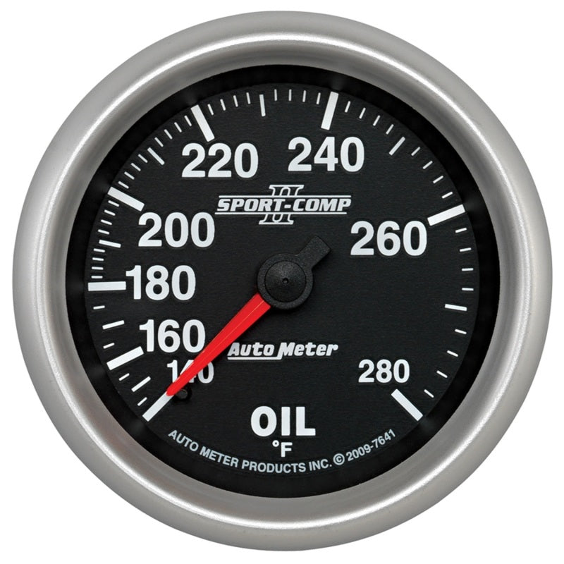 2-5/8" OIL TEMPERATURE, 140-280 °F, SPORT-COMP II