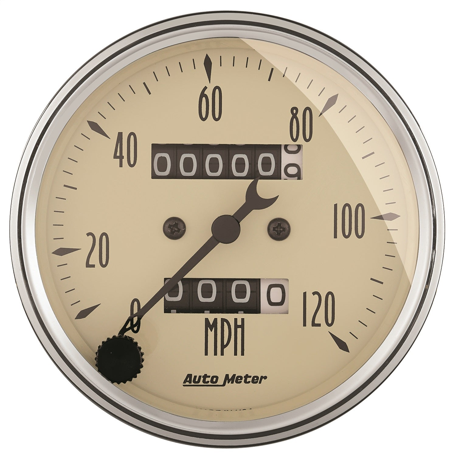 5 PC. GAUGE KIT, 3-1/8" & 2-1/16", MECH. SPEEDO., WTMP & OILP, ANTQ BEIGE
