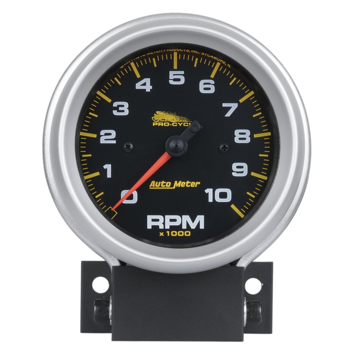 3-3/4" TACHOMETER, 0-10,000 RPM, BLACK, PRO-CYCLE