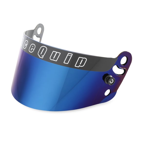 RaceQuip 204007RQP Helmet Face Shield - Fits Pro Model Helmets, Blue Iridium