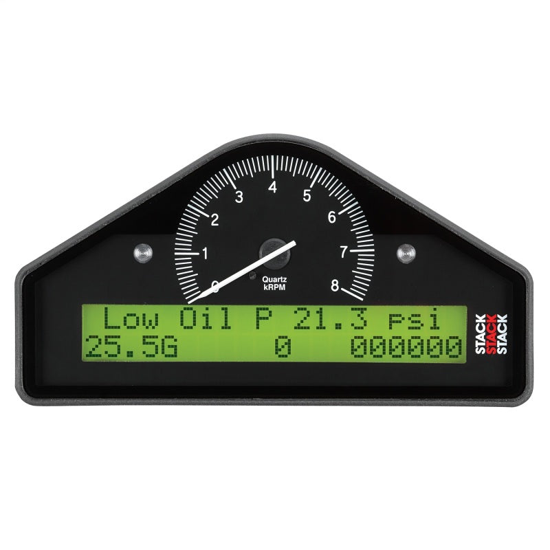 STREET DASH, BLK, 0-8K RPM (PSI, DEG. F, MPH)
