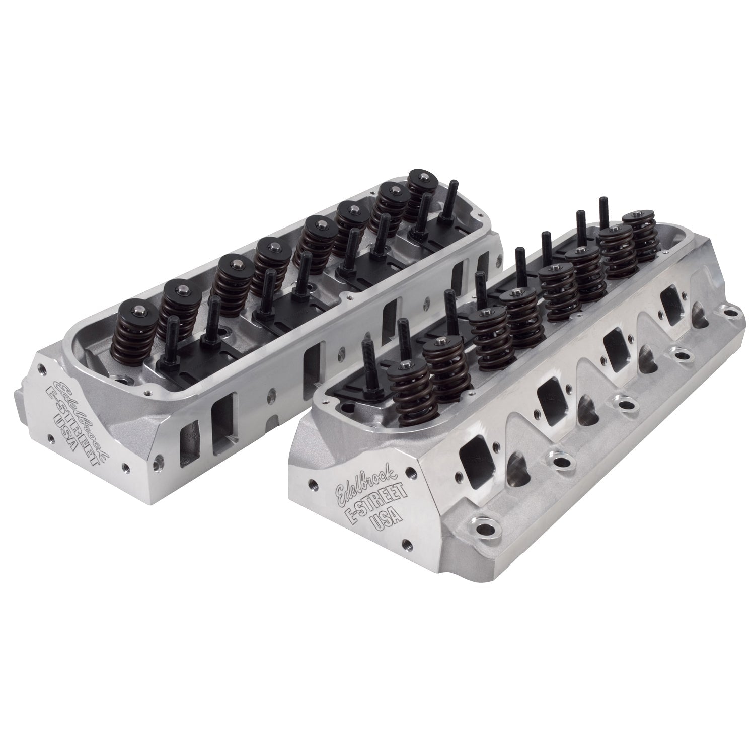 Edelbrock 5025 E-Street Cylinder Heads, SB Ford 289-351W, 60cc/170cc - Pair