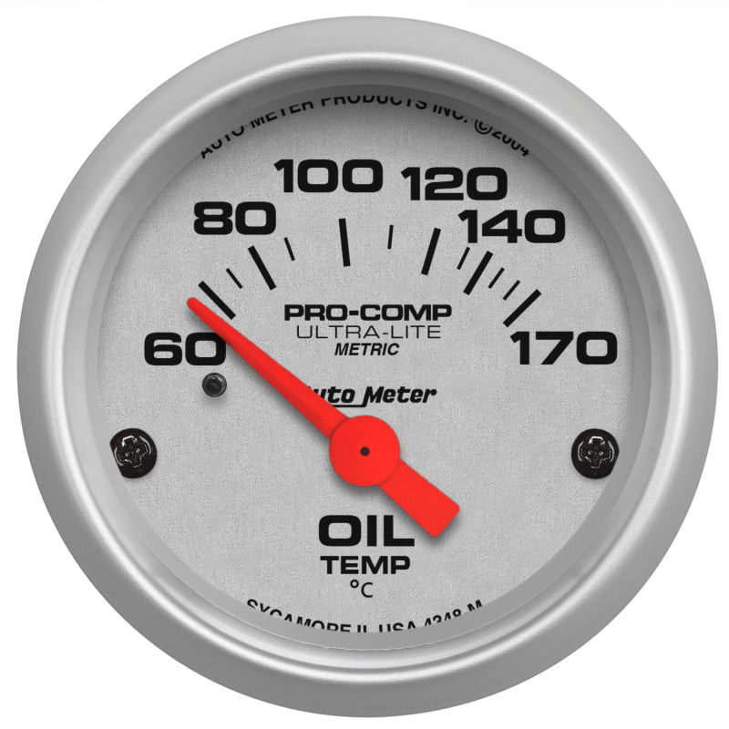 2-1/16" OIL TEMPERATURE, 60-170 °C, ULTRA-LITE