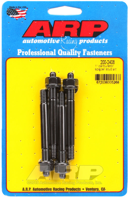 ARP 200-2408 1 1/4" Moroso Carb Spacer Stud Kit 3.200" OAL
