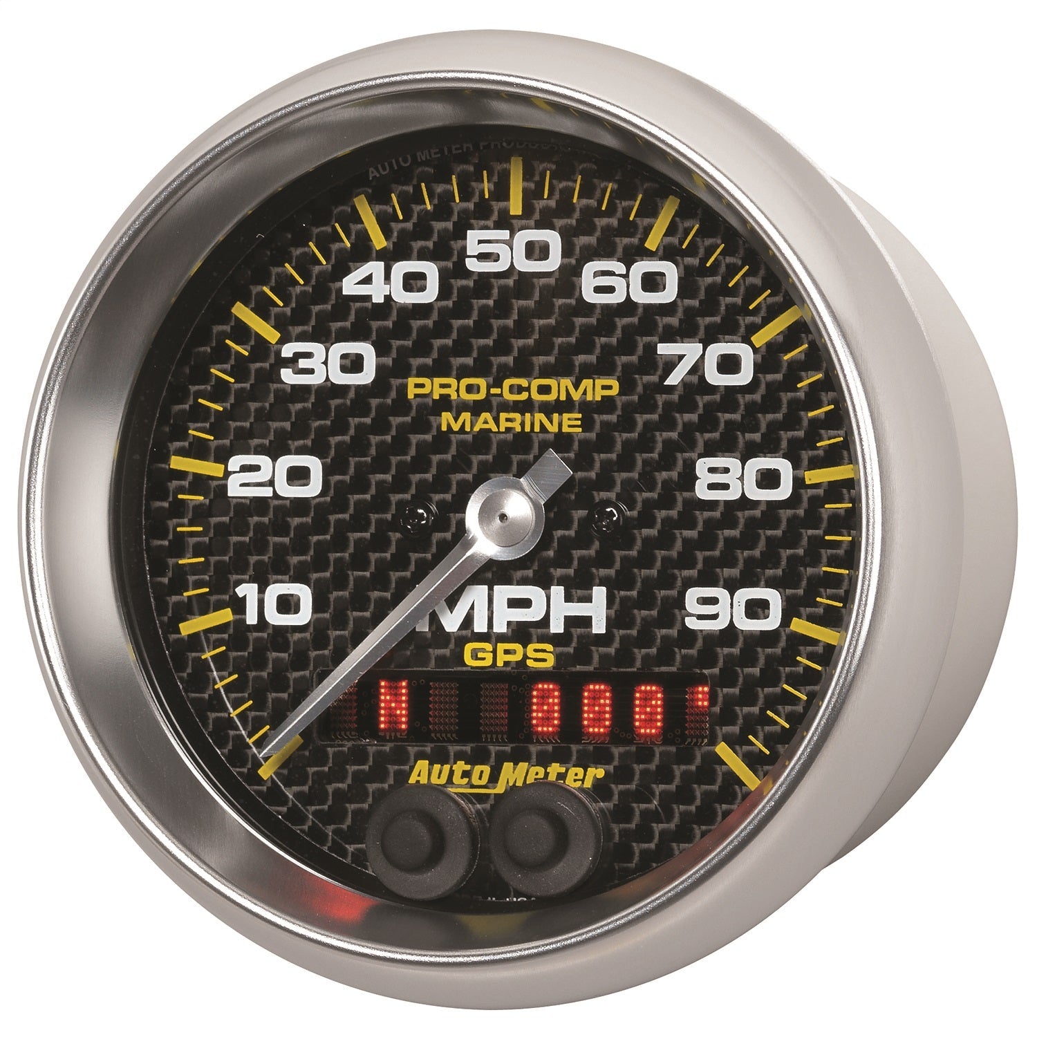 3-3/8" GPS SPEEDOMETER, 0-100 MPH, MARINE CARBON FIBER