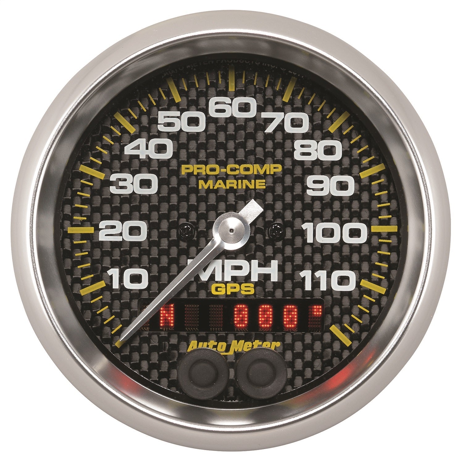 3-3/8" GPS SPEEDOMETER, 0-120 MPH, MARINE CARBON FIBER