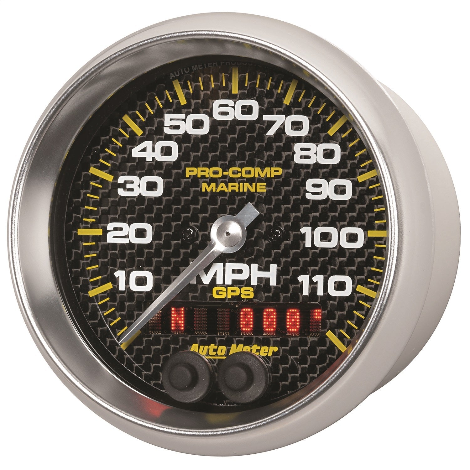 3-3/8" GPS SPEEDOMETER, 0-120 MPH, MARINE CARBON FIBER