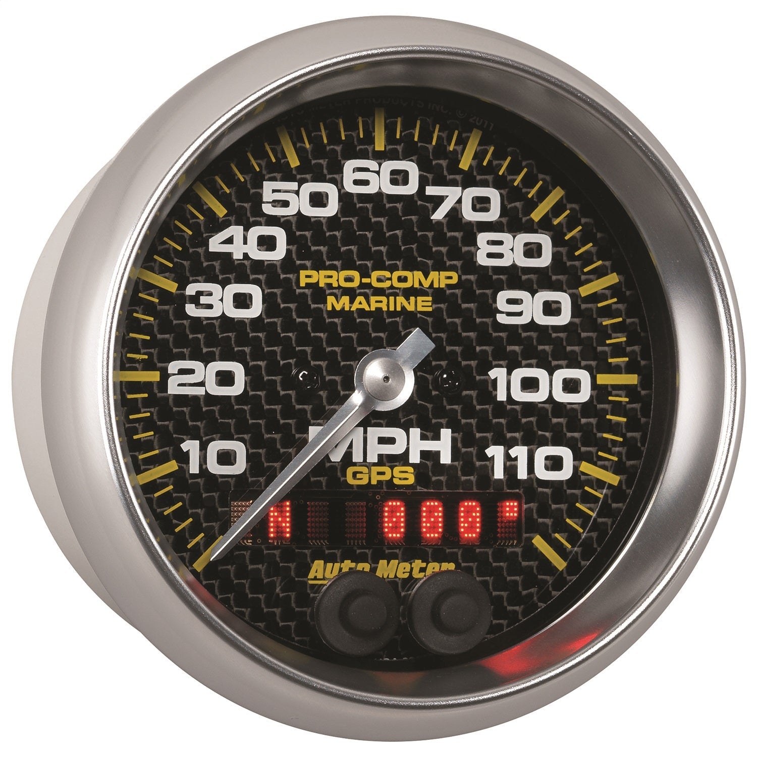 3-3/8" GPS SPEEDOMETER, 0-120 MPH, MARINE CARBON FIBER