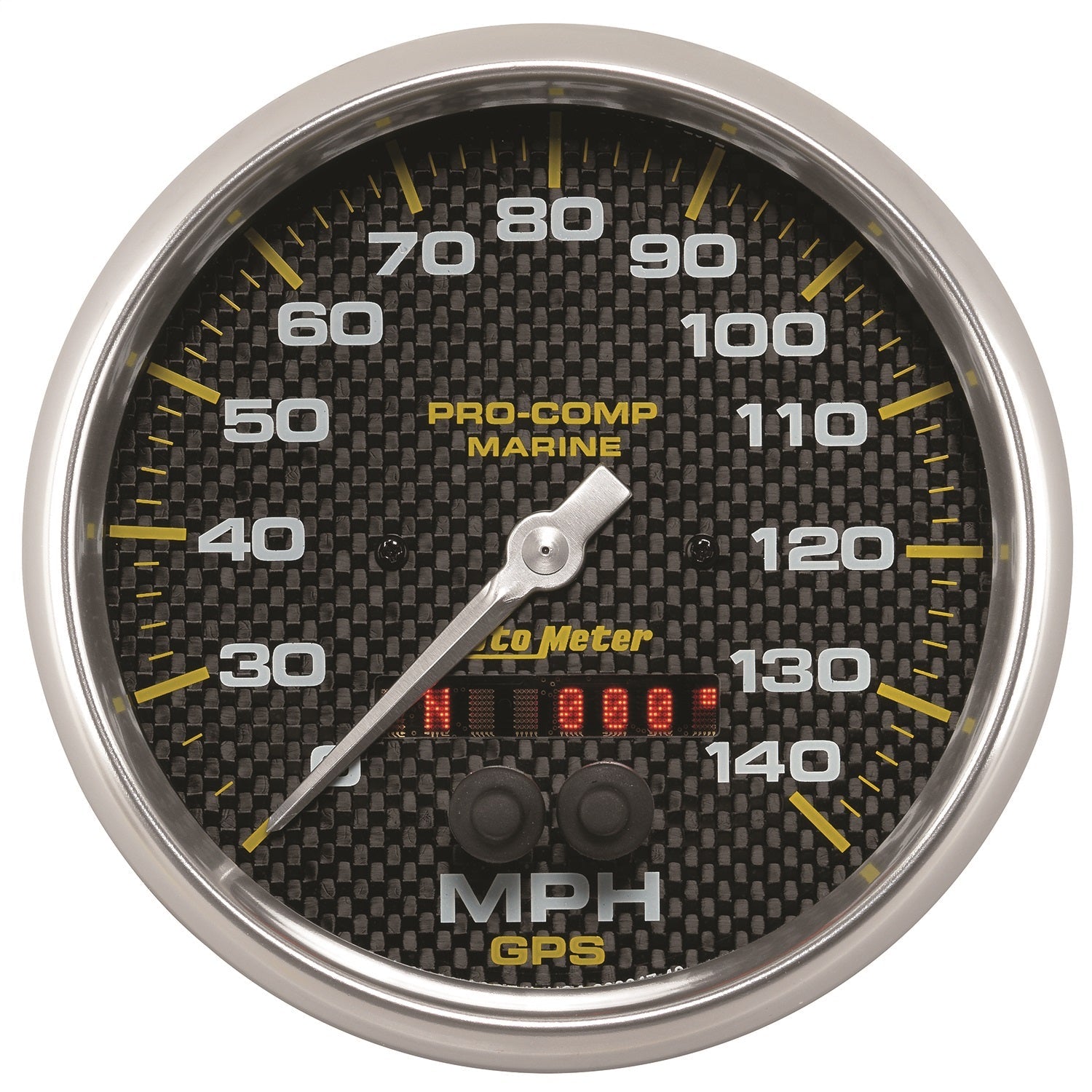5" GPS SPEEDOMETER, 0-140 MPH, MARINE CARBON FIBER