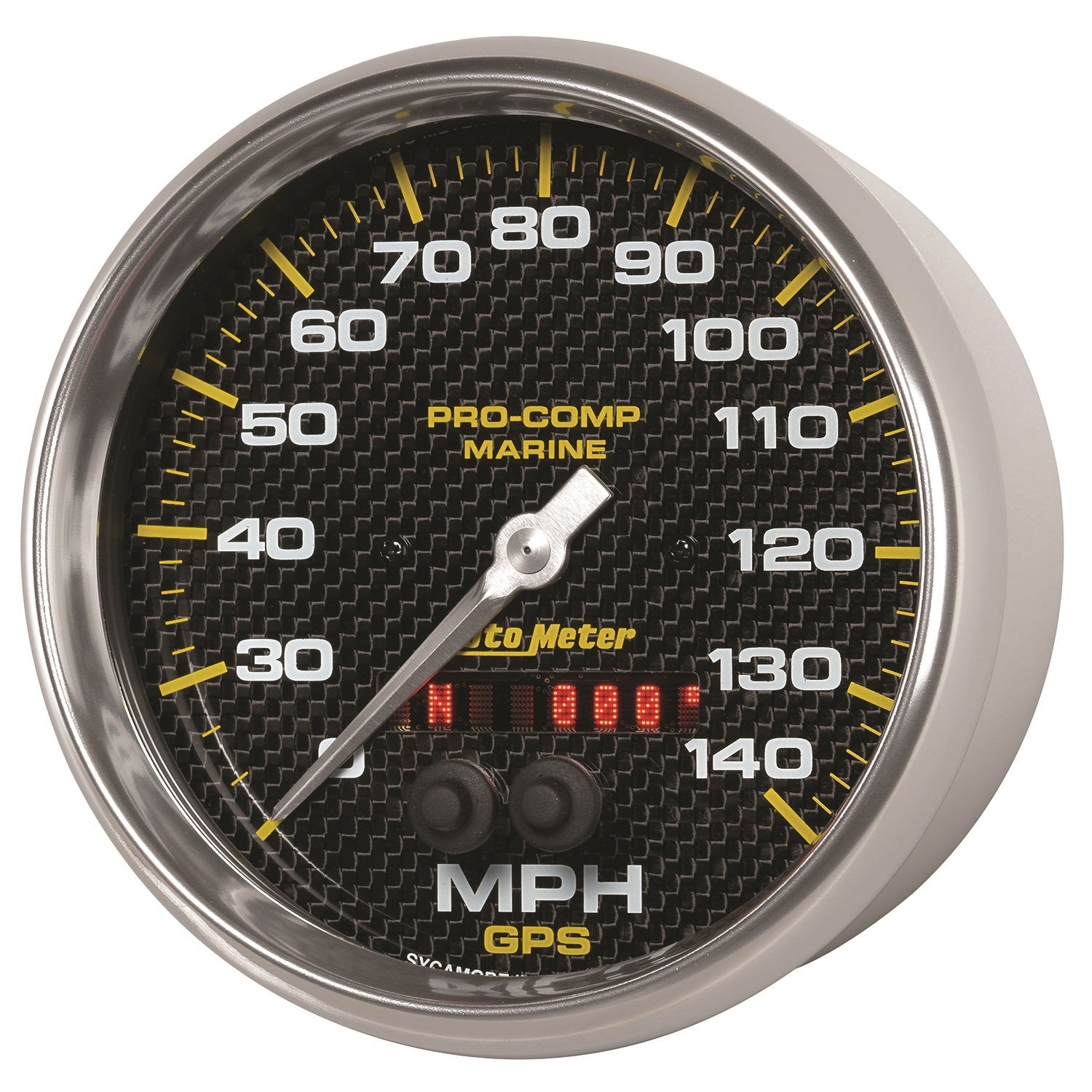 5" GPS SPEEDOMETER, 0-140 MPH, MARINE CARBON FIBER
