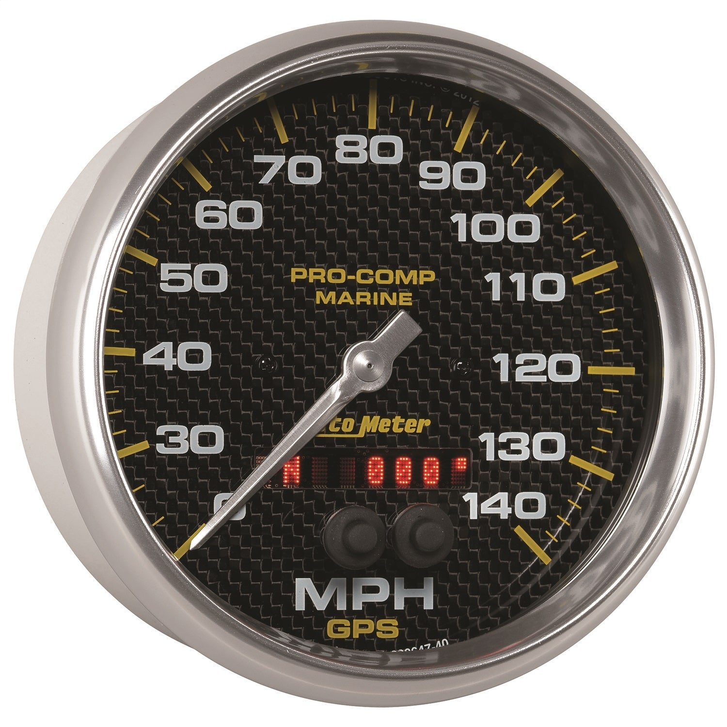 5" GPS SPEEDOMETER, 0-140 MPH, MARINE CARBON FIBER