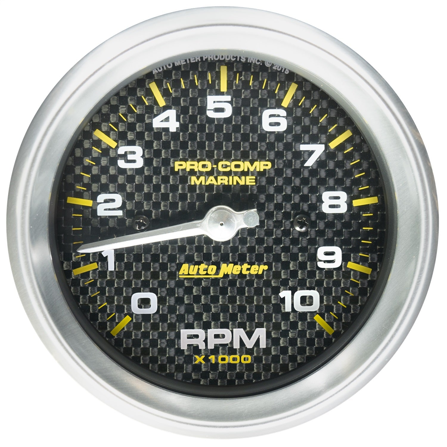 3-3/8" IN-DASH TACHOMETER, 0-10,000 RPM, MARINE CARBON FIBER