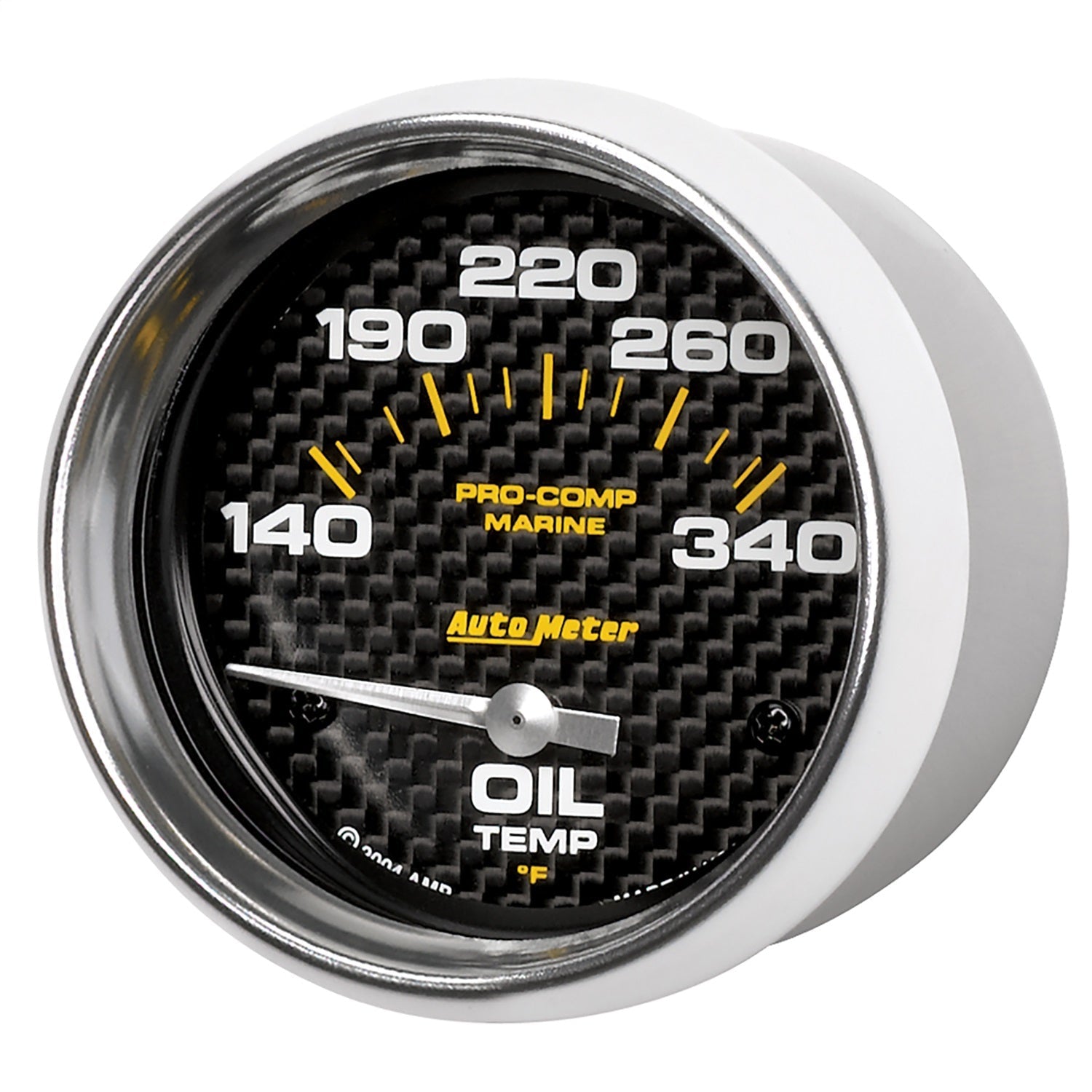 2-5/8" OIL TEMPERATURE, 140-340 °F, MARINE CARBON FIBER