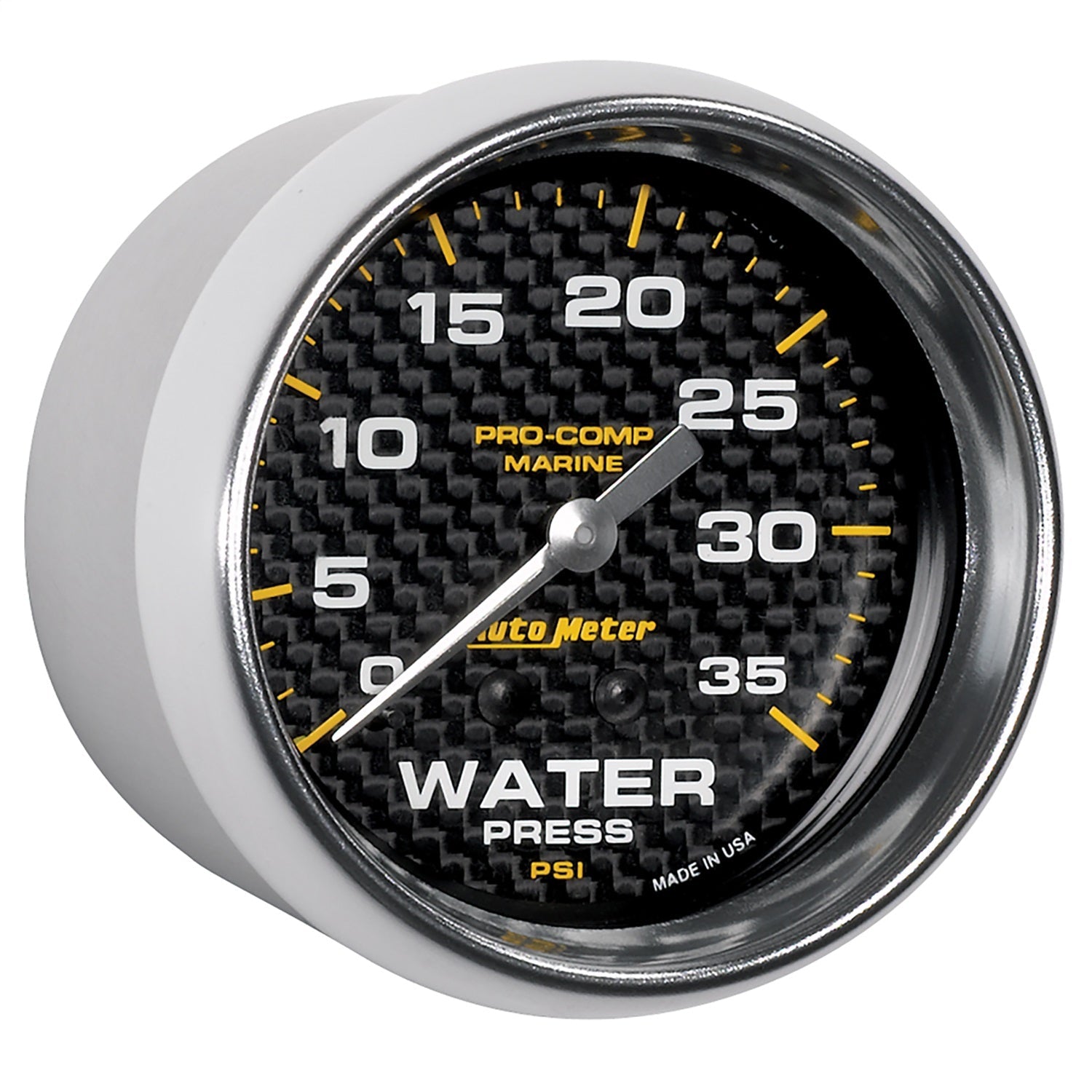 2-5/8" WATER PRESSURE, 0-35 PSI, MARINE CARBON FIBER