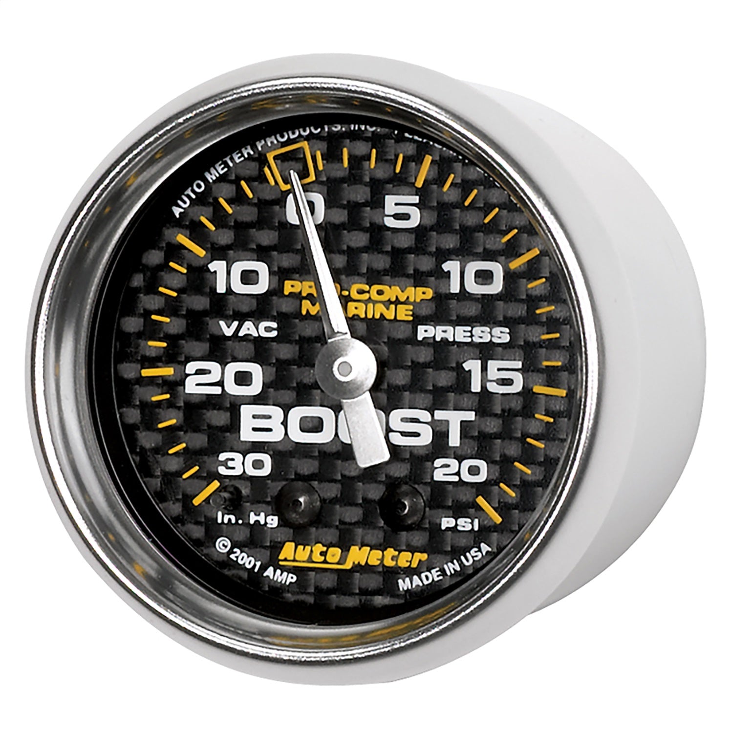 2-1/16" VACUUM/BOOST, 30 IN HG/20 PSI, MARINE CARBON FIBER