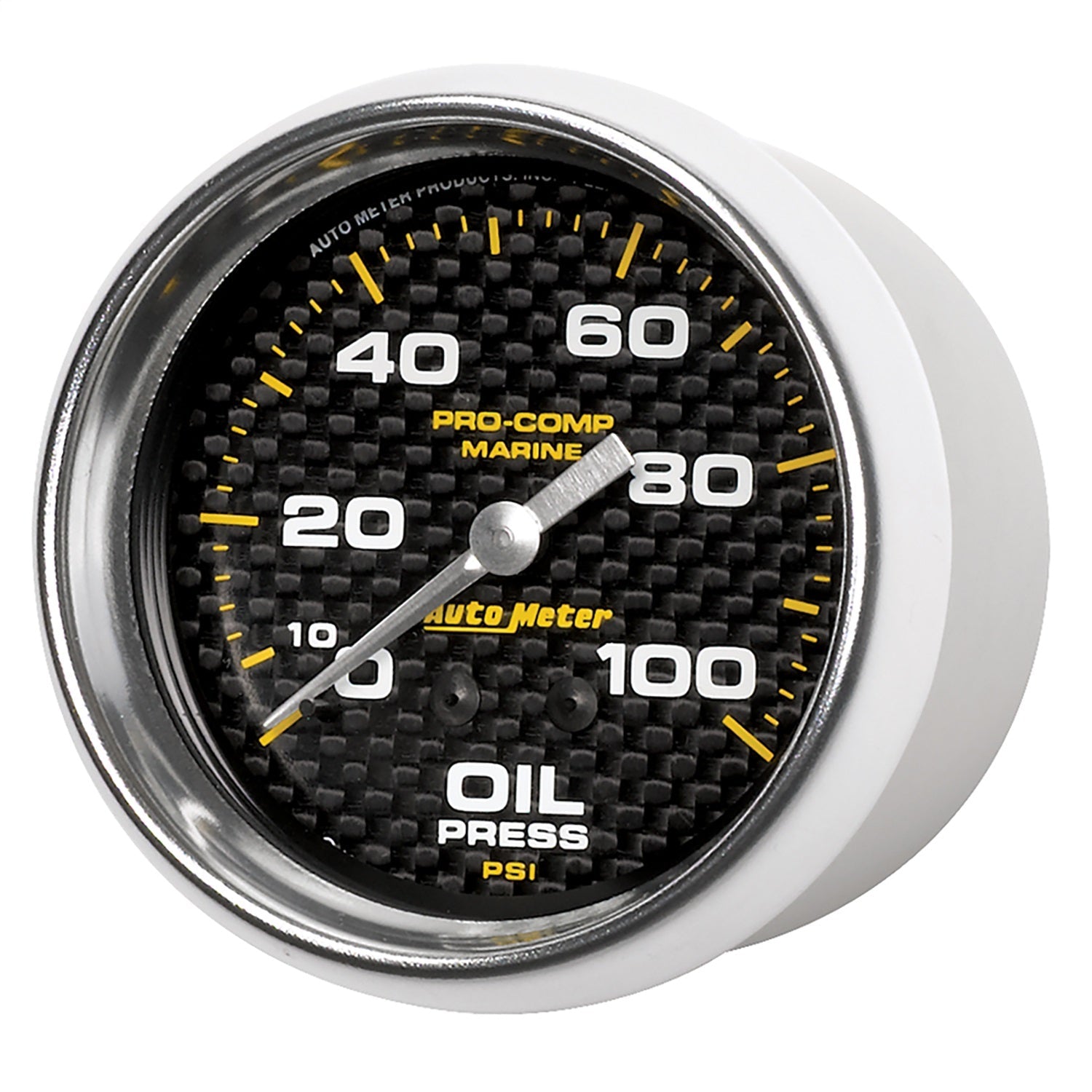 2-5/8" OIL PRESSURE, 0-100 PSI, MARINE CARBON FIBER
