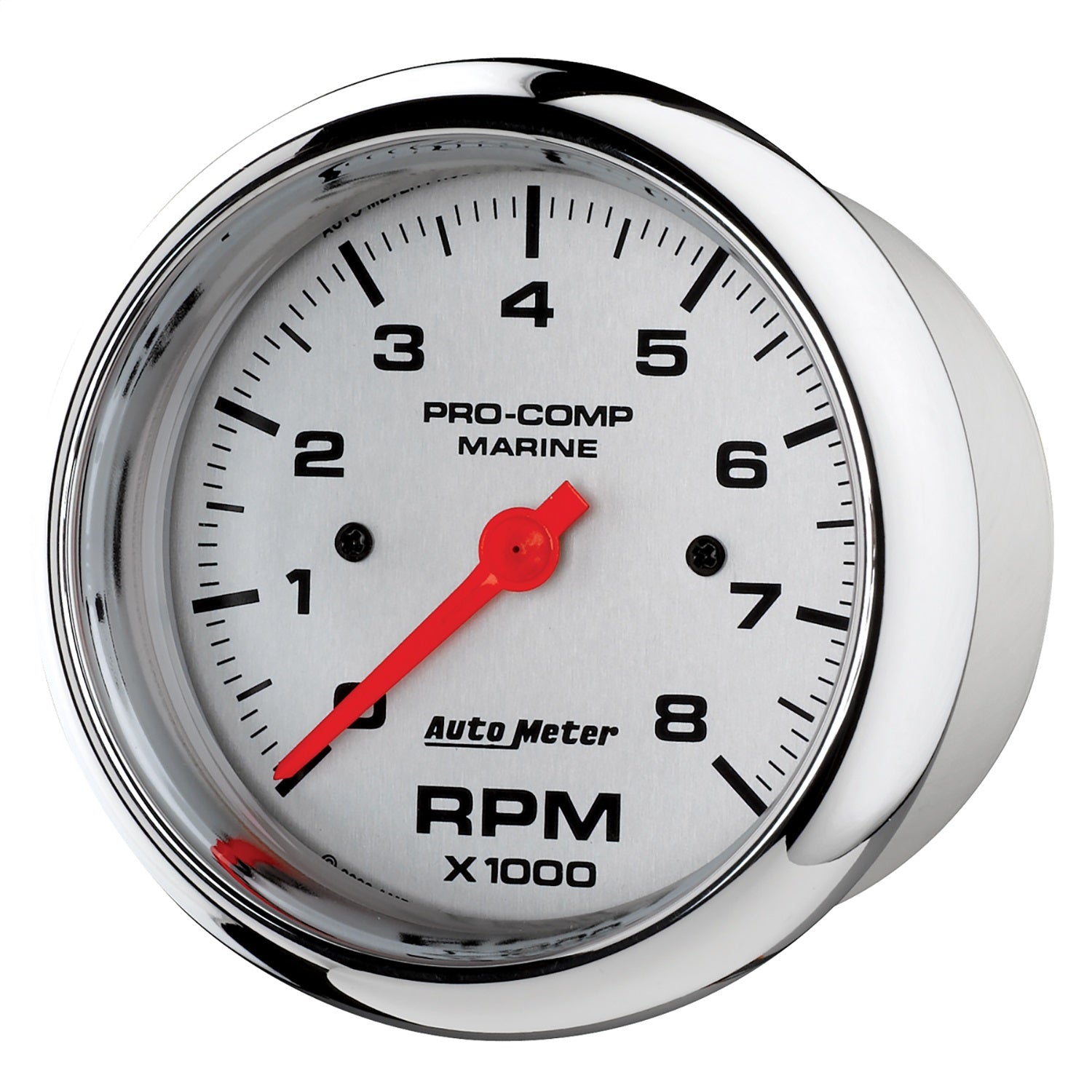 3-3/8" IN-DASH TACHOMETER, 0-8,000 RPM, MARINE CHROME ULTRA-LITE