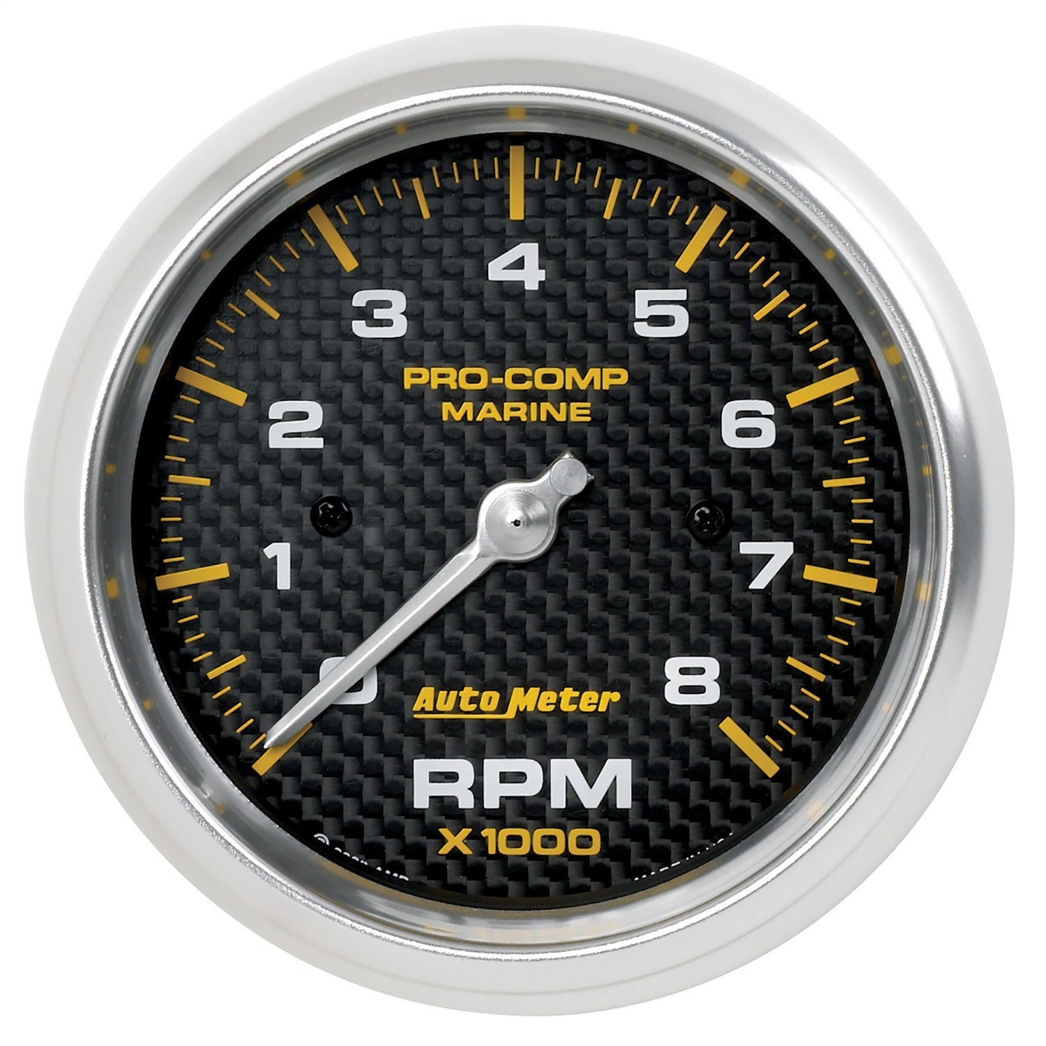 3-3/8" IN-DASH TACHOMETER, 0-8,000 RPM, MARINE CARBON FIBER